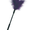 FEATHER TICKLER 7..BLACK & PURPLE & RED
