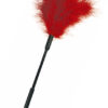 FEATHER TICKLER 7..BLACK & PURPLE & RED