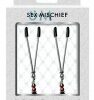 Ruby Black Nipple Clips