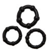 Zahara Anillas 3 Pcs Black