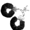 Furry Cuffs Black & Pink & Purple & Red