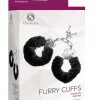 Furry Cuffs Black & Pink & Purple & Red