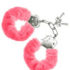 Furry Cuffs Black & Pink & Purple & Red