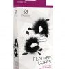 Feather Cuffs Black & Pink