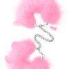 Feather Cuffs Black & Pink
