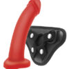 Semirealist Harness+Dildo Red
