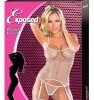 FISHNET BODY-LIGUERO RED BLANCO 2XL