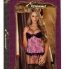 Corset & G-String Set Pink 1-3XL
